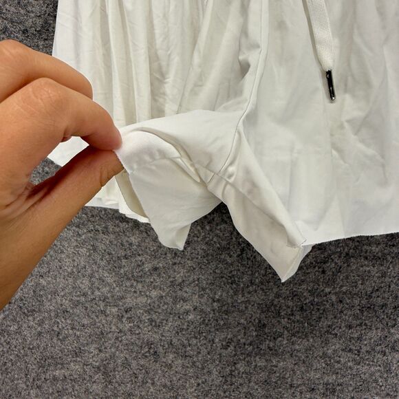 Liberty Pro Shorts Girls M Medium White Mid Rise Chino Drawstring Elastic Waist - Picture 3 of 5